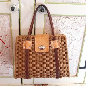 Orla Kiely Straw Bag
